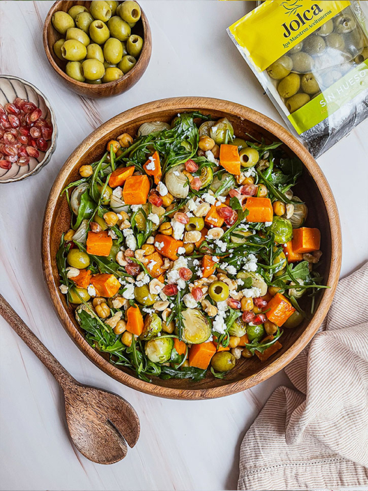 ensalada de invierno con aceitunas